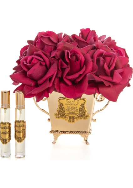 Gold Kare Bordo 10 Gül fiyatları