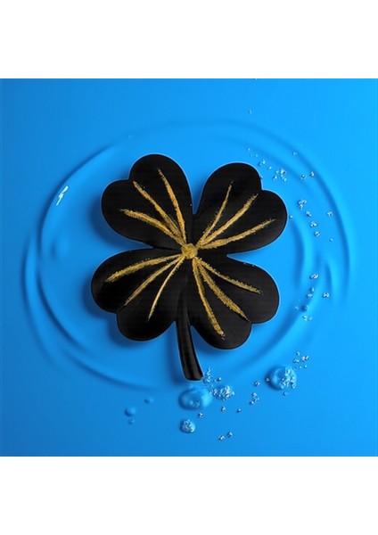Yonca Formlu Siyah Gold Yaldızlı Dekoratif Obje – 12X10 cm modelleri