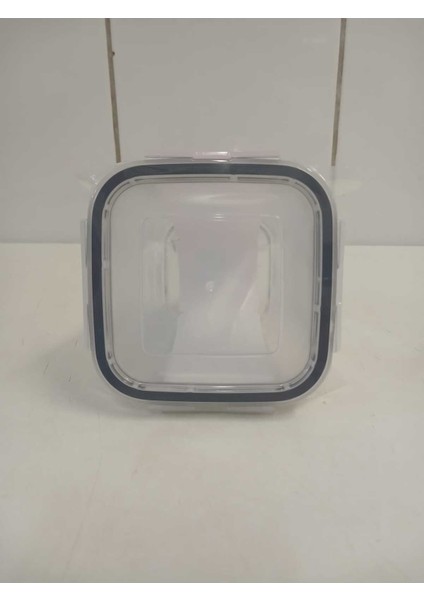 Feyzade Fresco Kilitli Cam Saklama Kabı Seti 4 Adet 700CC Gri Kapaklı (FRS-228)