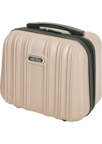 Bej Şifreli Kırılmaz Abs Makyaj Çantası Kadın El Valizi