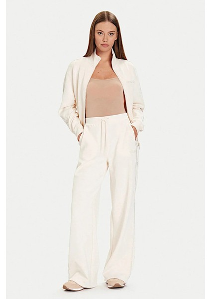 Octavia Kadın Beyaz Aktif Palazzo Fit Eşofman Altı V5BB12KCX22-G1H6