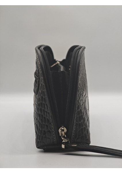 Kahverengi Safari Desenli 4 Gözlü ve Fermuarlı Makyaj Çantası fırsatları