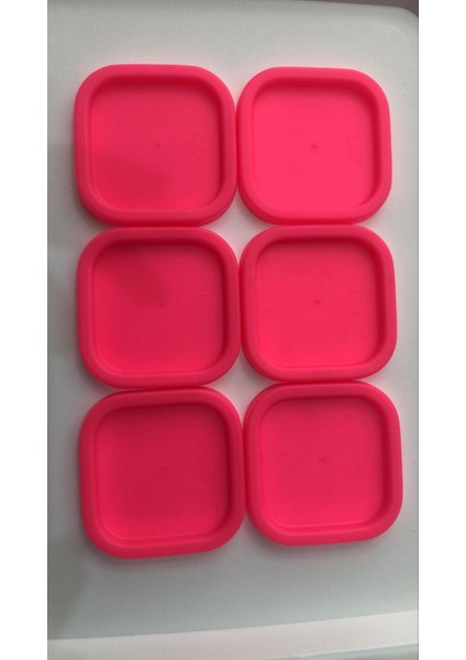 6 Adet Yedek Saklama Kabı Kapağı Pembe 6 Lı -270 cc fiyatları