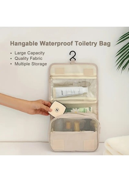 Pembe Çok Fonksiyonlu Makyaj ve Kozmetik Seyahat Çantası modelleri