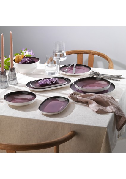 Lizzy Yemek Takımı 36 Parça-Mor