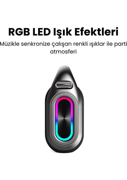Rgb Işıklı Kablosuz Bluetooth Hoparlör – 18.000 Mah Batarya, Çift Mikrofonlu Karaoke Speaker, Güçlü Bass, Taşınabilir Party Speaker fiyatları