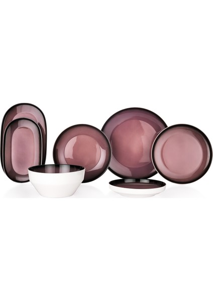 Lizzy Yemek Takımı 36 Parça-Mor fırsatları