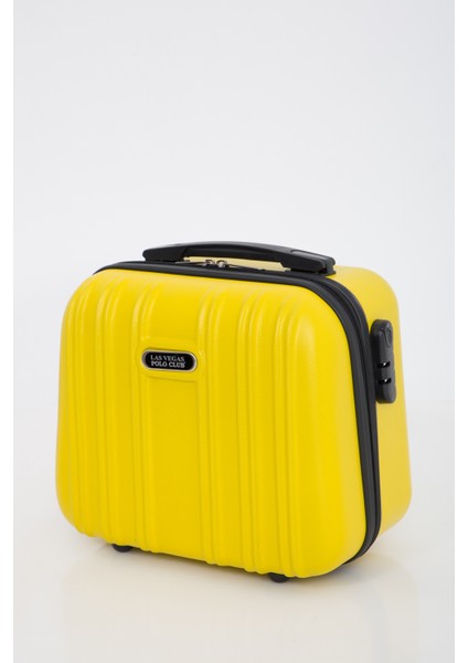 Sarı Dik Çizgi Model Abs Makyaj Çantası El Valizi, Şık ve Fonksiyonel Tasarım fiyatları