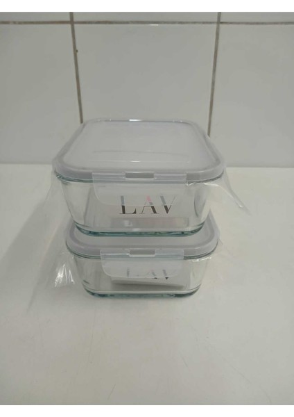 Feyzade Fresco Cam Kilitli Saklama Kabı 2'li Set Dikdötrgen (1200 CC)-(FRS-257) fırsatları