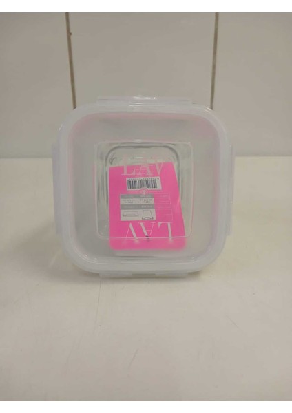 Feyzade Fresco Cam Kilitli Saklama Kabı Seti 6 Adet Beyaz Kapaklı 700CC (FRS-228)