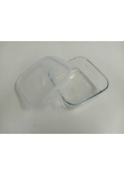 Feyzade Fresco Cam Kilitli Saklama Kabı 3’lü Set 1150CC Kare (FRS-249)