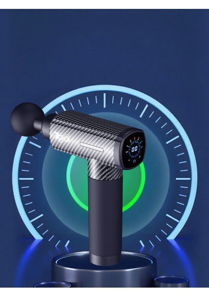 7gmg3 Masaj Tabancası | 8 Başlık | 30 Kademe Hız | LCD Ekran | Sessiz Güçlü Motor | 1500MAH Batarya | Taşınabilir Masaj Aleti modelleri