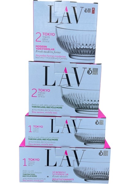 Tokyo Kase Seti 6 Parça Büyük Orta Küçük