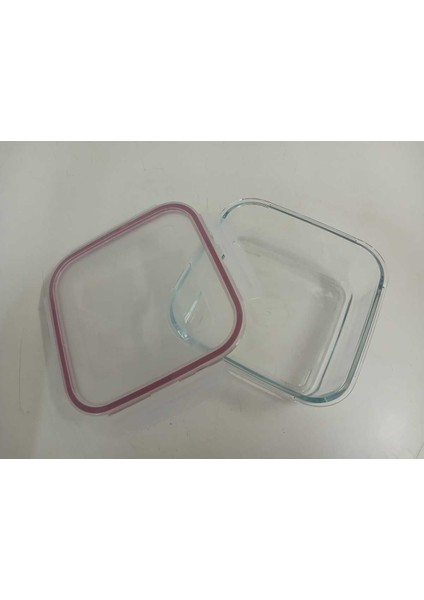 Feyzade Fresco Cam Kilitli Saklama Kabı 4’lü Set 1150CC Kare (FRS-249)