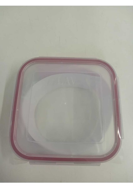 Feyzade Fresco Cam Kilitli Saklama Kabı 4’lü Set 1150CC Kare (FRS-249)