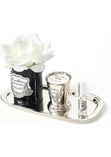 Siyah Cam Sılver Beyaz Set fiyatları