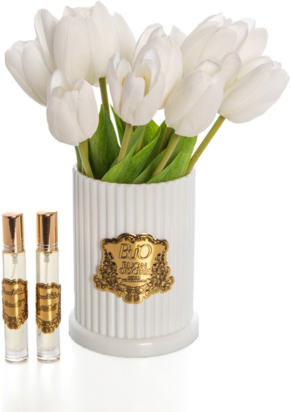 Gold Rozet Lale Beyaz fiyatları