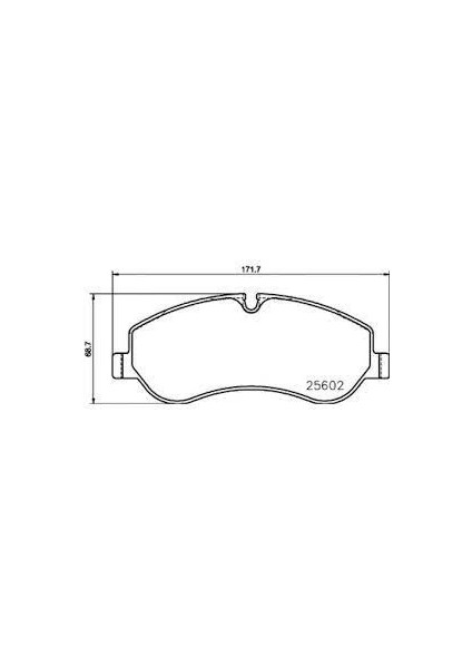 Ön Balata Ford Transıt V363 14> -Transıt Custom 2.2 Tdcı 12>