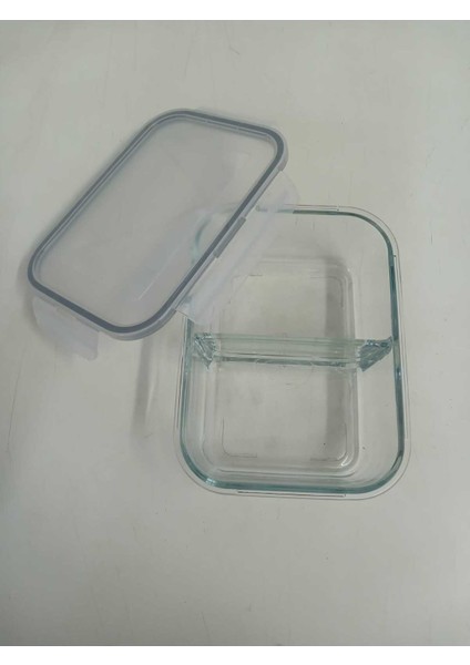 Feyzade Fresco Iki Bölümlü Kilitli Cam Saklama Kabı 1 Adet 1120CC Dikdörtgen (FRS-297) fiyatları