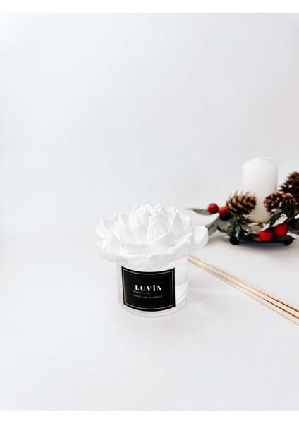 Sandalwood Büyük Dekoratif Taş Çiçek Oda Kokusu 50 ml