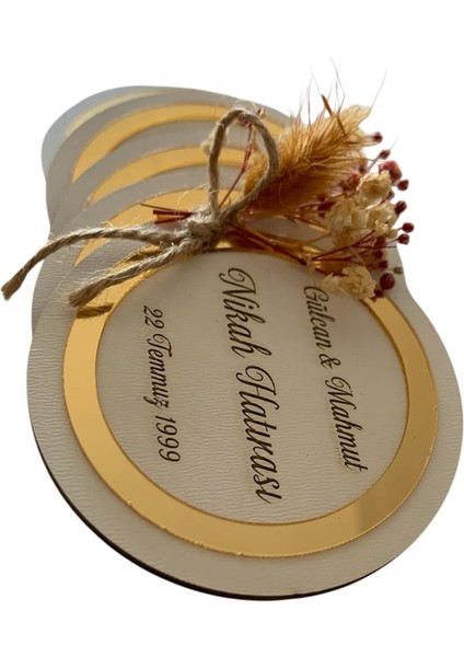 Magnet Onlu (Nikah, Nişan, Söz, Düğün, Sünnet, Doğum Günü, Özel Gün Hediyesi) Buzdolabı Süsü Magnet