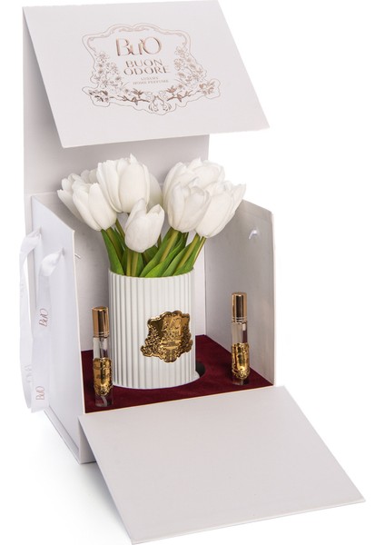 Gold Rozet Lale Beyaz fırsatları