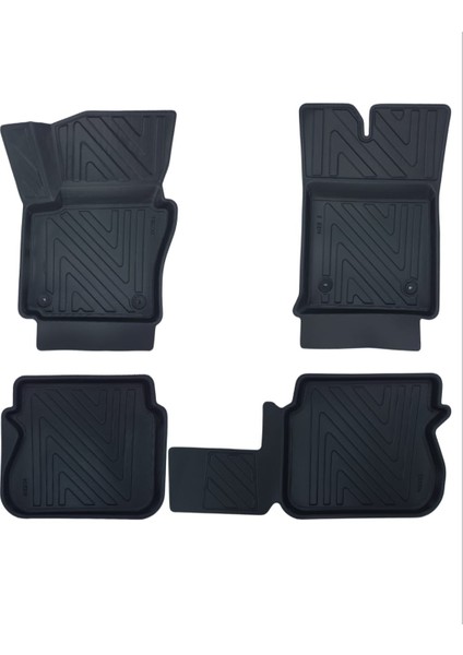 Volkswagen Caddy 2003-2010 Arası Uyumlu Araca Özel 4d Havuzlu Oto Paspas Takımı