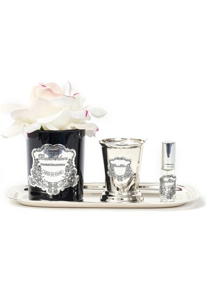 Siyah Cam Sılver Allıklı Set fiyatları