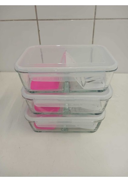 Feyzade Fresco Cam Kilitli Dikdörtgen Saklama Kabı 3'lü Set 1700CC Beyaz Kapaklı FRS-299 fiyatları