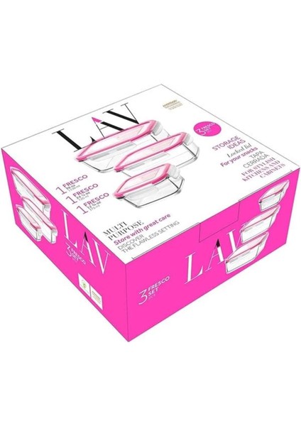 Fresco 3'lü Saklama Kabı Seti