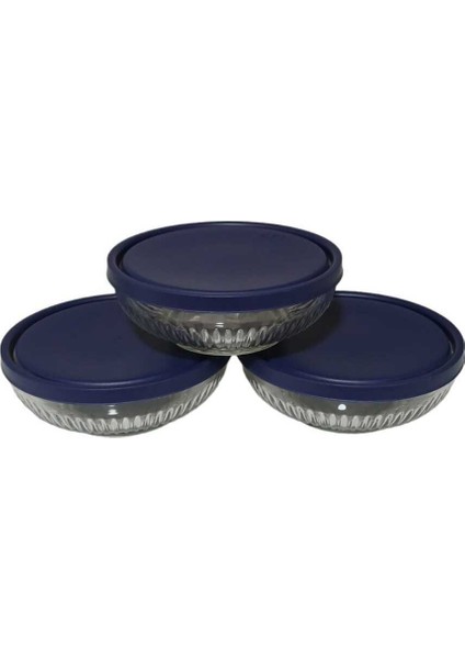 Feyzade Tokyo Saklama Kabı Seti 3'lü (880CC x 3 Adet) Lacivert Kapaklı fırsatları
