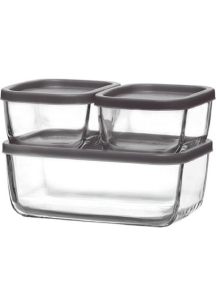 Feyzade Cube Saklama Kabı Seti (1 Adet 1170CC- 2 Adet 405CC) indirimleri