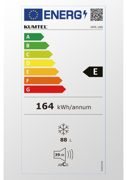 3 Çekmeceli Dikey Derin Dondurucu 88L HFR-100