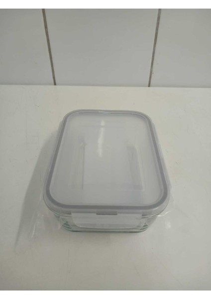 Feyzade Fresco Cam Kilitli Saklama Kabı 1 Adet Dikdörtgen (1200 CC)-(FRS-257)