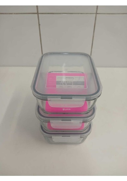 Fresco Cam Kilitli Iki Bölmeli Dikdörtgen Saklama Kabı 3'lü Set 1700CC Gri Kapaklı FRS-299 fırsatları