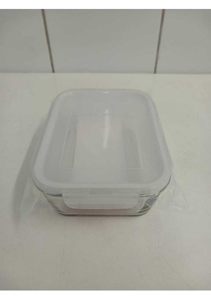 Feyzade Fresco Cam Kilitli Saklama Kabı 1 Adet Dikdörtgen (1200 CC)-(FRS-257)