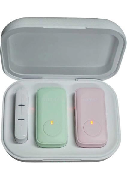 K16 Iphone ve Type-C Uyumlu Kablosuz Yaka Mikrofonu Göstergeli LED Şarj Kutulu Gürültü Azaltma