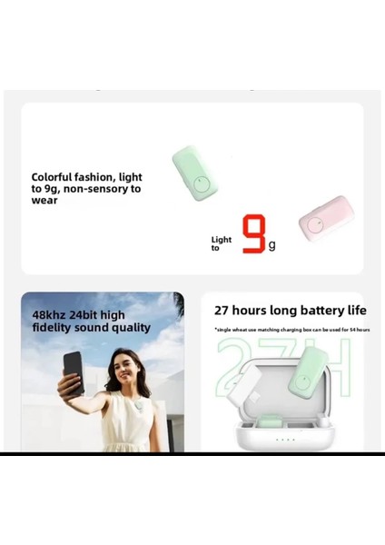 K16 Iphone ve Type-C Uyumlu Kablosuz Yaka Mikrofonu Göstergeli LED Şarj Kutulu Gürültü Azaltma fiyatları