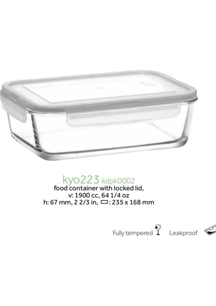 Fresco 4'lü Saklama Kabı Seti (Dikdörtgen) (Beyaz Kapak 1900CC-1200CC-800CC-400CC) fiyatları