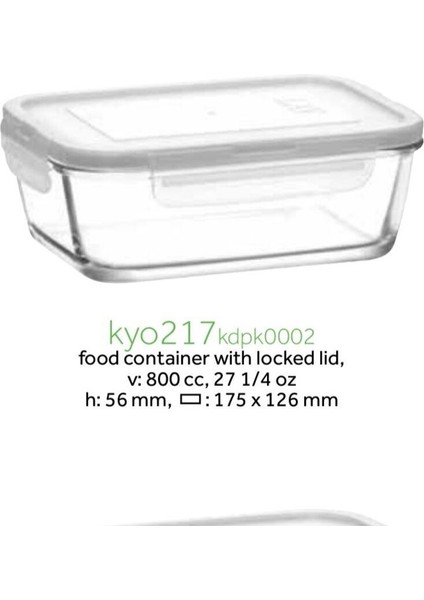 Fresco 4'lü Saklama Kabı Seti (Dikdörtgen) (Beyaz Kapak 1900CC-1200CC-800CC-400CC) fırsatları