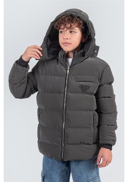 Nova Kumaş Kapüşonlu Erkek Çocuk Kışlık Mont KM2509 fiyatları