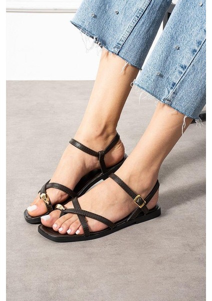 Nordi Kahverengi Cilt Kemerli Sandalet fiyatları