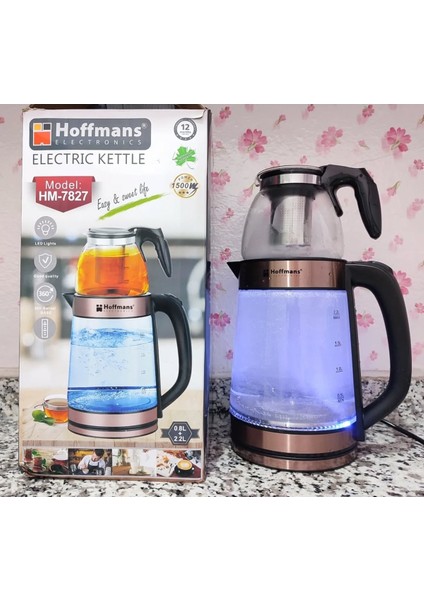 Şeffaf Cam Kettle ve Su Isıtıcı, Elektrik Tasarruflu, Kaliteli ve Güvenilir Kullanım