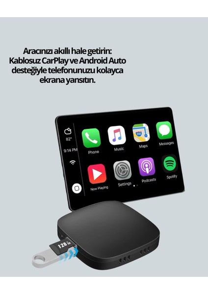 Kablosuz Carplay ve Android Auto Dönüştürücü Adaptör fiyatları