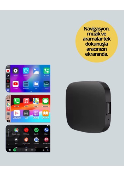 Kablosuz Carplay ve Android Auto Dönüştürücü Adaptör fırsatları