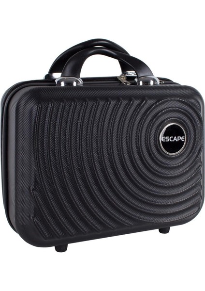 Şık Siyah Makyaj Çantası, Yeni Model, Pratik ve Hafif Tasarım