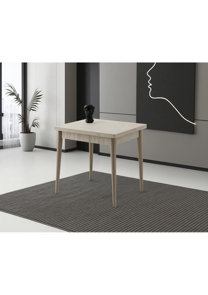 Yandan Açılır Büyüyen Yemek Masası Sidon 70 x 110 cm Sadece Masa Fiyatıdır