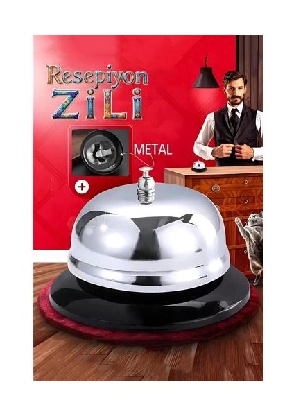 Bx Resepsiyon Zili - Resepsiyon ve Restoran Için Zil - Resepsiyon Çağrı Zili
