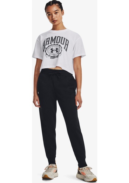 UA Rival Fleece Jogger 1379438-001 KADIN Siyah Eşofman Altı