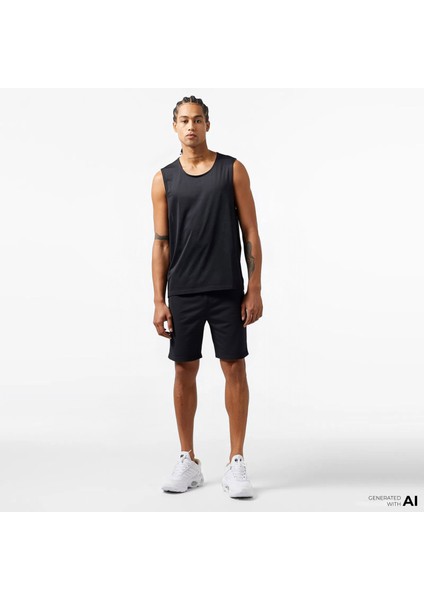 Vanish Elite Erkek Siyah Koşu Şortu.001